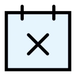 Calendar X SVG Icon